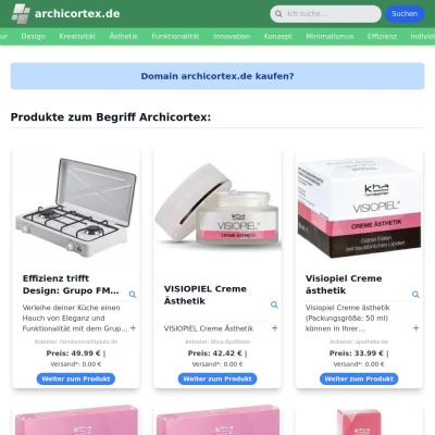 Screenshot archicortex.de