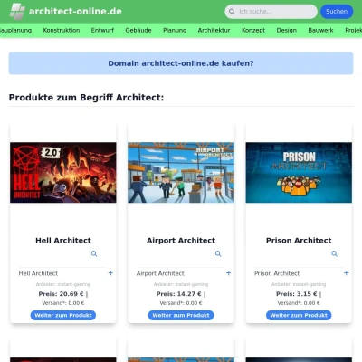Screenshot architect-online.de