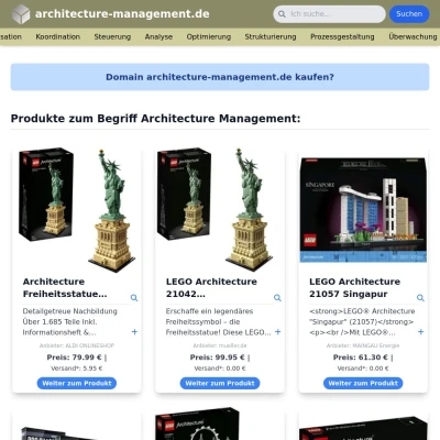 Screenshot architecture-management.de
