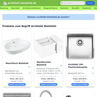 Screenshot architekt-bielefeld.de