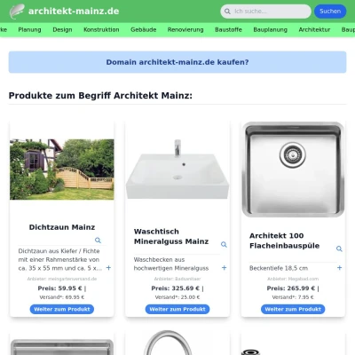 Screenshot architekt-mainz.de