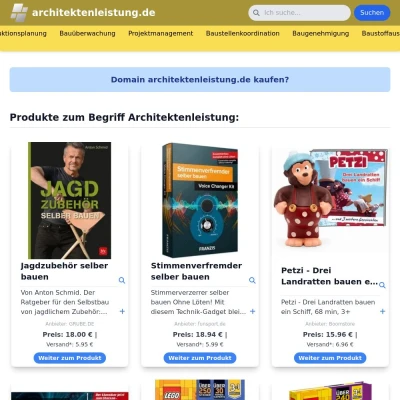 Screenshot architektenleistung.de