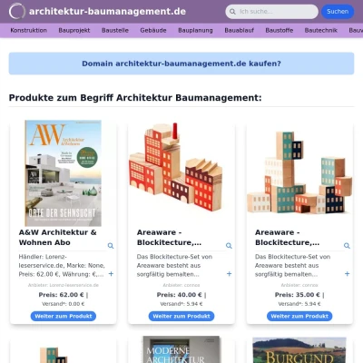 Screenshot architektur-baumanagement.de