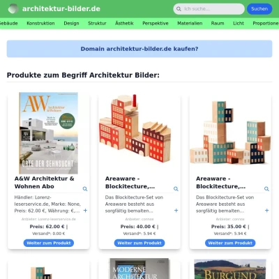Screenshot architektur-bilder.de