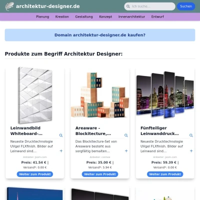 Screenshot architektur-designer.de