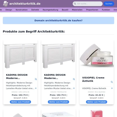 Screenshot architekturkritik.de