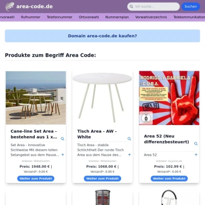 Screenshot area-code.de