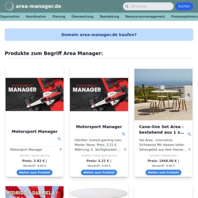 Screenshot area-manager.de