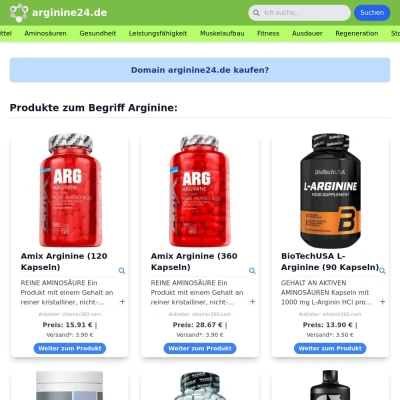 Screenshot arginine24.de