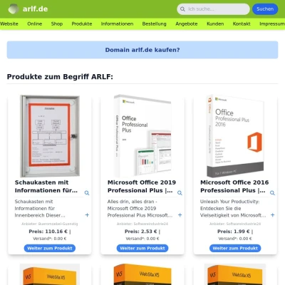 Screenshot arlf.de