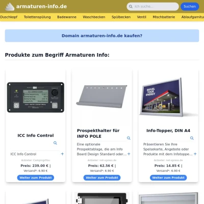 Screenshot armaturen-info.de