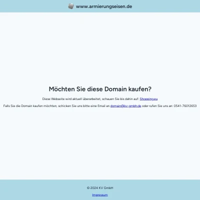 Screenshot armierungseisen.de