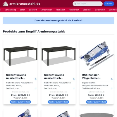 Screenshot armierungsstahl.de