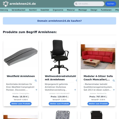 Screenshot armlehnen24.de