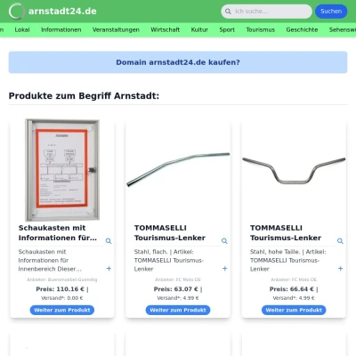Screenshot arnstadt24.de