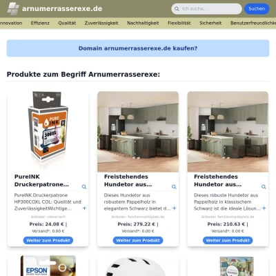 Screenshot arnumerrasserexe.de