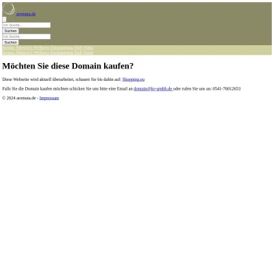 Screenshot aromata.de