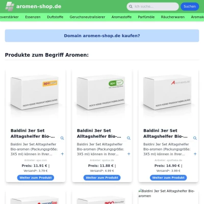 Screenshot aromen-shop.de