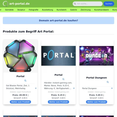 Screenshot art-portal.de