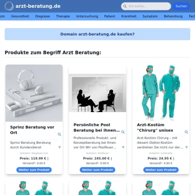 Screenshot arzt-beratung.de