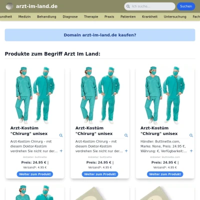 Screenshot arzt-im-land.de