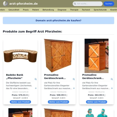Screenshot arzt-pforzheim.de