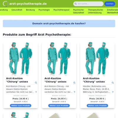 Screenshot arzt-psychotherapie.de