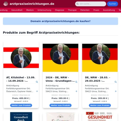 Screenshot arztpraxiseinrichtungen.de