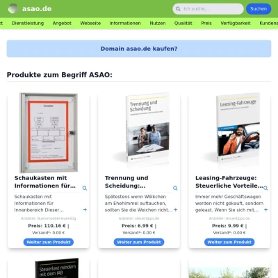 Screenshot asao.de