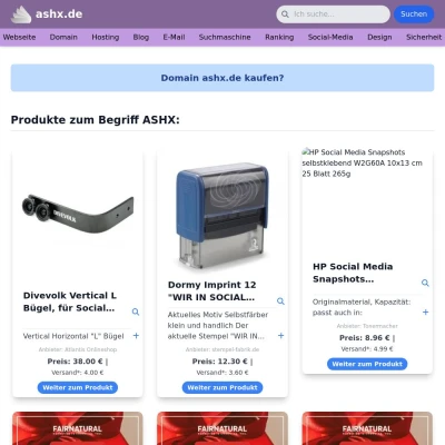 Screenshot ashx.de