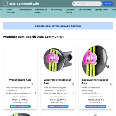 Screenshot asia-community.de