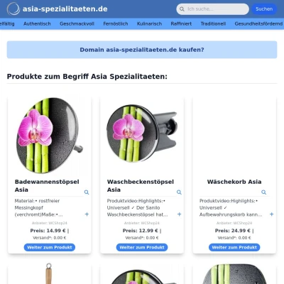 Screenshot asia-spezialitaeten.de