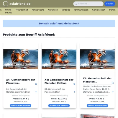 Screenshot asiafriend.de