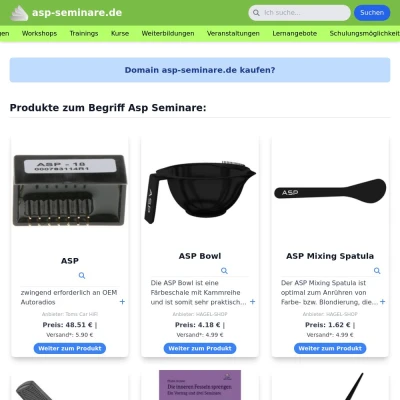 Screenshot asp-seminare.de