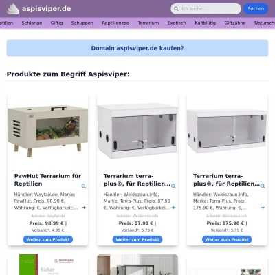 Screenshot aspisviper.de