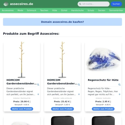 Screenshot assecoires.de