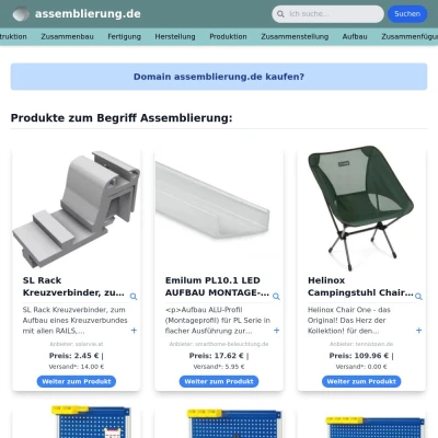 Screenshot assemblierung.de