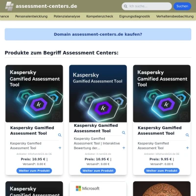 Screenshot assessment-centers.de