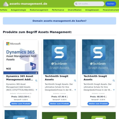 Screenshot assets-management.de