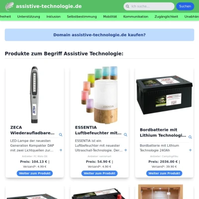 Screenshot assistive-technologie.de