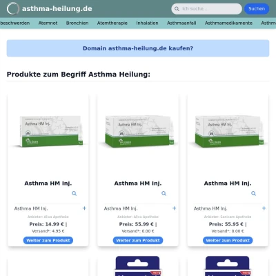 Screenshot asthma-heilung.de