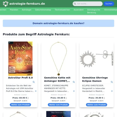 Screenshot astrologie-fernkurs.de