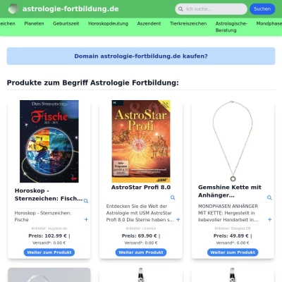 Screenshot astrologie-fortbildung.de