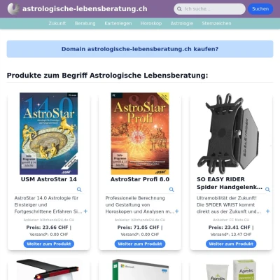 Screenshot astrologische-lebensberatung.ch