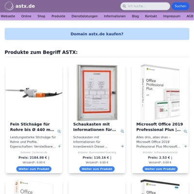 Screenshot astx.de