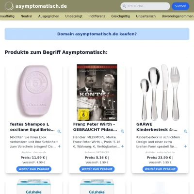 Screenshot asymptomatisch.de