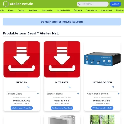 Screenshot atelier-net.de