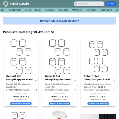 Screenshot atelier15.de