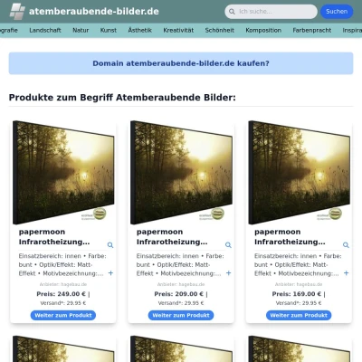 Screenshot atemberaubende-bilder.de