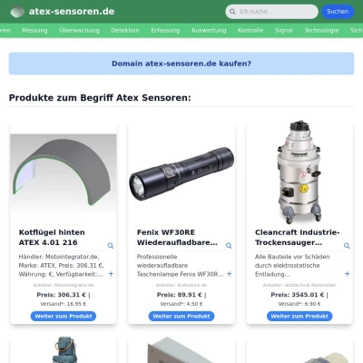 Screenshot atex-sensoren.de
